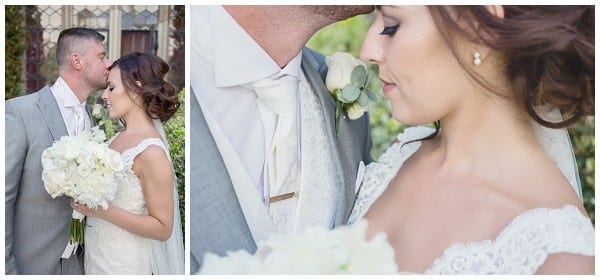 close up bride and groom