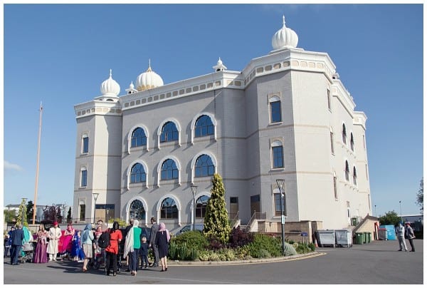 sikh temple and guests