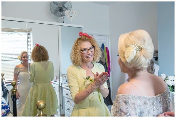 the bride and her mum