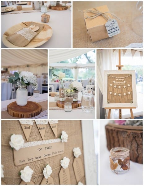 Rustic venue details at Bordesley Park Farm