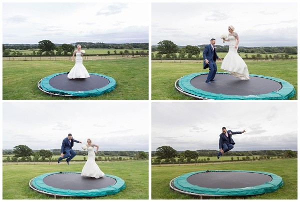 The trampoline at Bordesley Park Farm