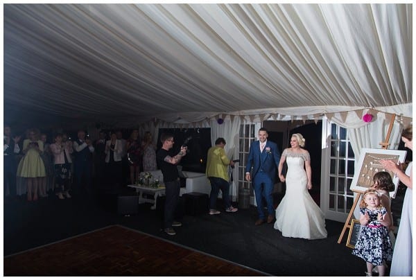 Entrance into Bordesley Park marquee