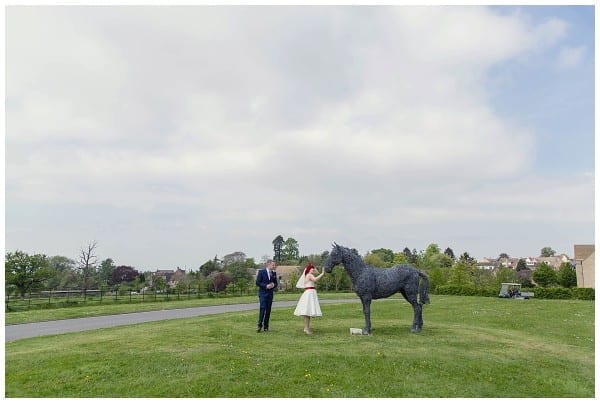 Bride and groom Ellenborough park